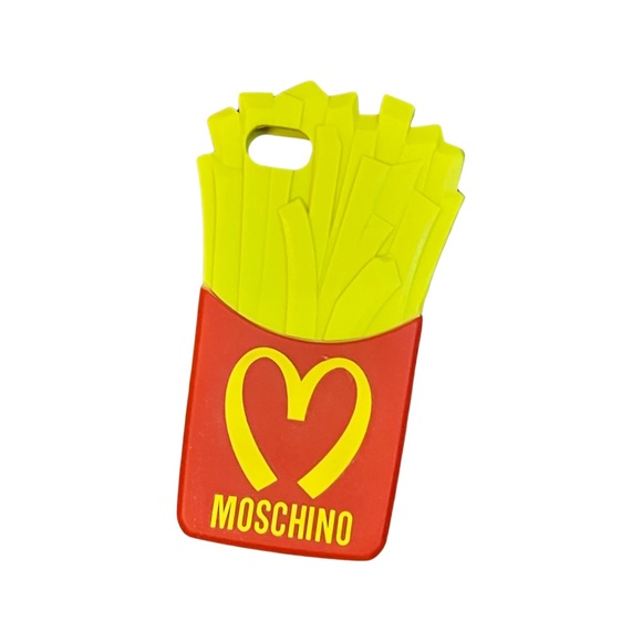 iPhone 5 Moschino Phone Case Rubber McDonald's Fries - Picture 2 of 3